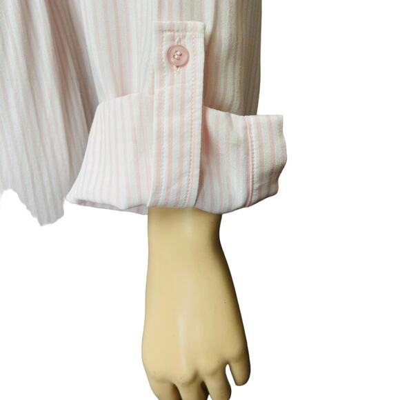 New AAB Stripes Maxi Tunic Dress Sz XL 100% Cotton New with Tag Tie on the Waist - Picture 7 of 14